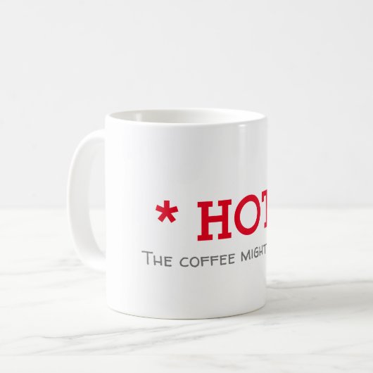 Mug Funny Hot Minimaliste (Devant gauche)
