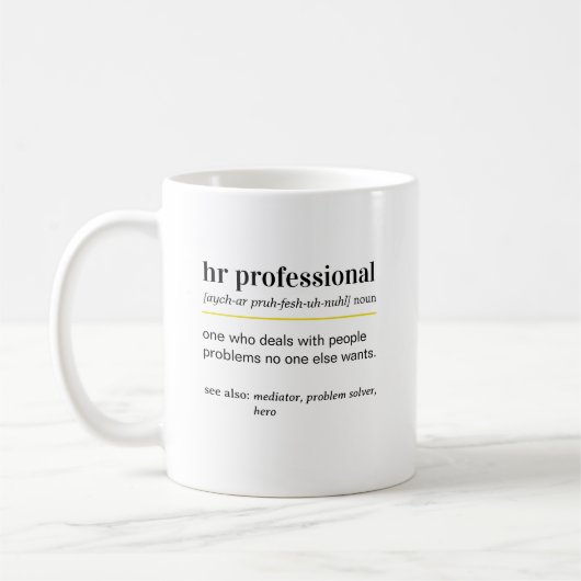 Mug Funny HR Definition Gift (Gauche)