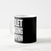 Mug Funny Humor Bathroom Joke Toilet Clogging Chamon (Devant gauche)