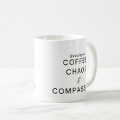 Mug Funny Humorous Nurse Coffee and Compassion  (Devant droit)