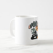 Mug Funny Humour de salle de bain mignon Rétro Hallowe (Devant gauche)