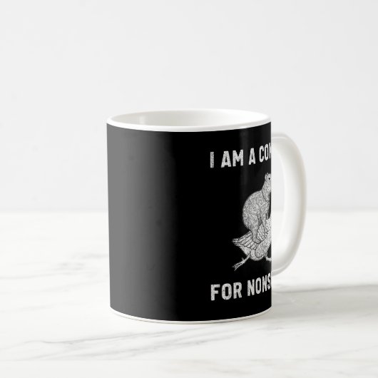 Mug Funny I Am A Conduit For Nonsense Capybara Goose M (Devant droit)