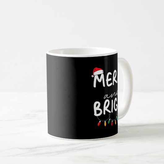 Mug Funny I'm Trying To Feel Merry Xmas Bright Matchin (Devant droit)