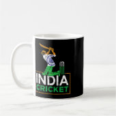 Mug Funny India Flag Cricket Supporters Tee Indian Cri (Gauche)