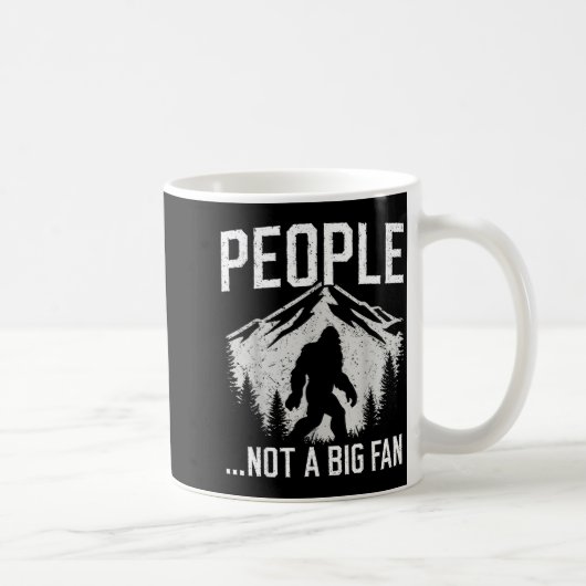 Mug Funny Introvert Bigfoot People Not A Big Fan Dad J (Droite)