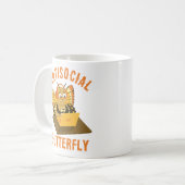 Mug Funny Introvert esthétique antisocial papillon (Devant gauche)