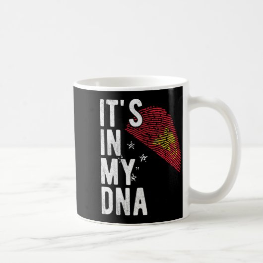Mug Funny It's In My Dna Papua New Guinea Flag Fingerp (Droite)