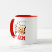 Mug Funny jam toast word art (Devant gauche)