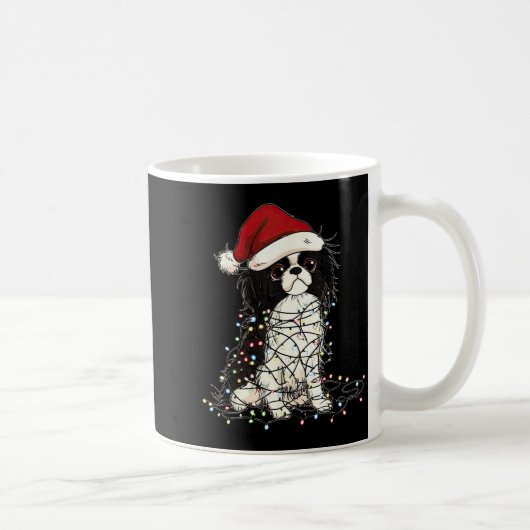 Mug Funny Japanese Chin Christmas Graphics Dog Lights  (Droite)