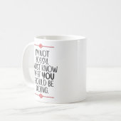 Mug Funny "Je ne suis pas un garçon" (Devant gauche)