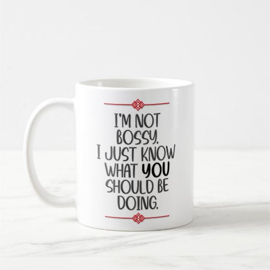 Mug Funny "Je ne suis pas un garçon" (Gauche)