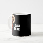 Mug Funny Jesus "I Saw That" Christian meme design (Devant gauche)