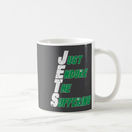 Mug Funny Jets Just Endure The Suffering Football  (Droite)