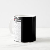 Mug Funny Job Application Form Y Halloween Costume (Devant gauche)