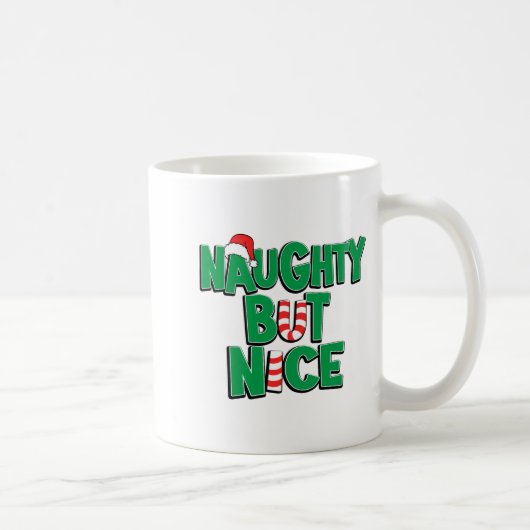 Mug Funny Joke Christmas Humor Naughty But Nice (Droite)