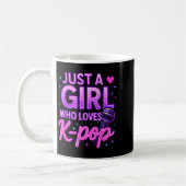 Mug Funny Just A Girl Who Loves K-p (Gauche)
