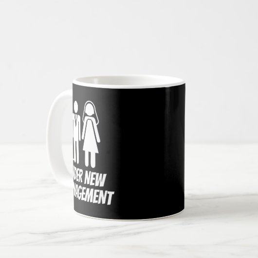 Mug Funny Just Married , Fun Newlywed Gag For Men (Devant gauche)