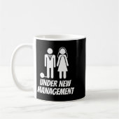 Mug Funny Just Married , Fun Newlywed Gag For Men  (Gauche)