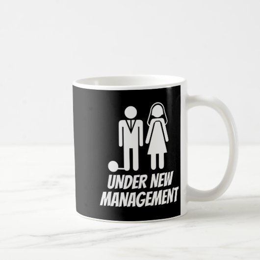 Mug Funny Just Married , Fun Newlywed Gag For Men  (Droite)