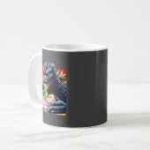 Mug Funny Kaiju Eating Ramen Japanese Monster Lover Bi (Devant gauche)