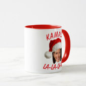 Mug Funny Kamala Harris Face Santa Hat Noël (Devant droit)