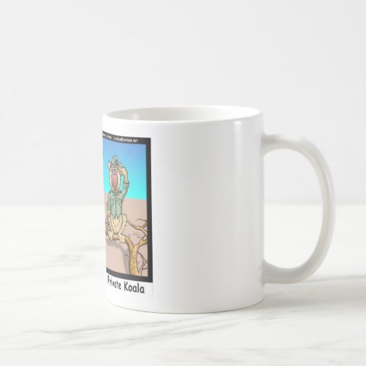 Mug Funny Kangaroos & Koala Funny Dons de dessin animé (Droite)