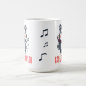 Mug Funny Karaoke Amoureux des chiens cadeau Siberian  (Centre)