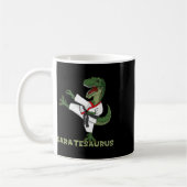 Mug Funny Karate Dinosaur Karatesaurus T-rex Graphic K (Gauche)
