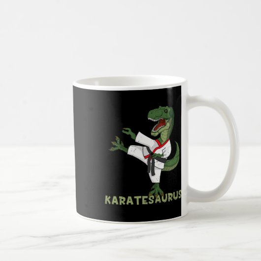 Mug Funny Karate Dinosaur Karatesaurus T-rex Graphic K (Droite)