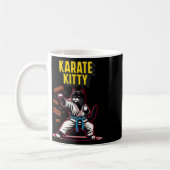 Mug Funny Karate Kitty - Champion Feline des arts mart (Gauche)