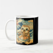 Mug Funny Kawaii Sloth Ramen Noodle Bowl Japanese Wave (Gauche)