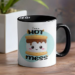 Mug Funny Kawaii S'mores Hot Mess<br><div class="desc">Funny Kawaii S'mores Hot Mess Mug - Vous serez certainement un joyeux camper avec cette tasse de S'mores hot mess. Doté d'un délicieux et copieux gâteau au feu de camp est plus avec un visage kawaii en câlins. Brûler des calories au feu de camp n'a jamais été aussi bon. Aussi...</div>