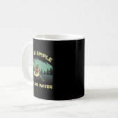 Mug Funny Kayaking Design For Men Women Paddling Canoe (Devant gauche)