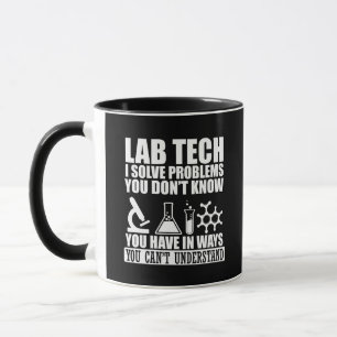 Mug Funny lab tech cite laboratoire technicien humour