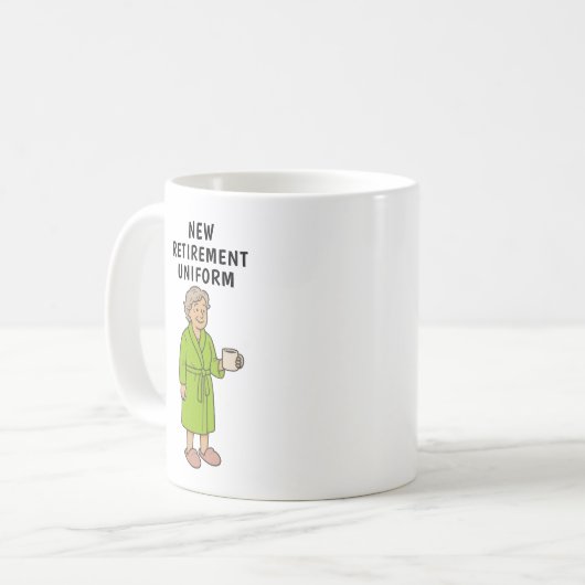 Mug Funny Lady Retirement (Devant gauche)