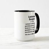 Mug Funny Landscape Designer cadeaux de définition (Devant droit)