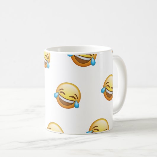Mug Funny Laughing Crying Emoji Graphic (Devant droit)