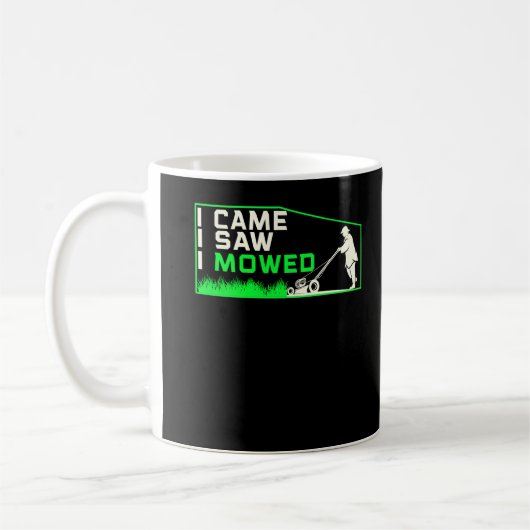 Mug Funny Lawn Mowing Janitor Humor Landscaper (Gauche)