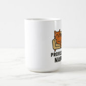 Mug Funny Lazy Cat T-Shirt – Professional Napper Carto (Centre)