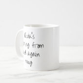Mug Funny Lazy Homebody Work Home Personalized Name (Devant gauche)