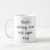 Mug Funny Lazy Homebody Work Home Personalized Name (Gauche)