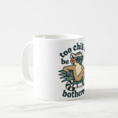 Mug Funny Lemur Too Chill To Be Bothered Madagascar Ar (Devant gauche)