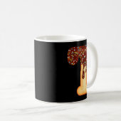 Mug Funny Letter T Ice Cream Chocolate Sprinkles (Devant droit)