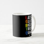 Mug Funny Lgbtq Lats Glutes Biceps Triceps Quads Peser (Devant droit)
