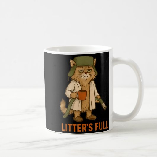 Mug Funny Litter's Full Cat (Droite)