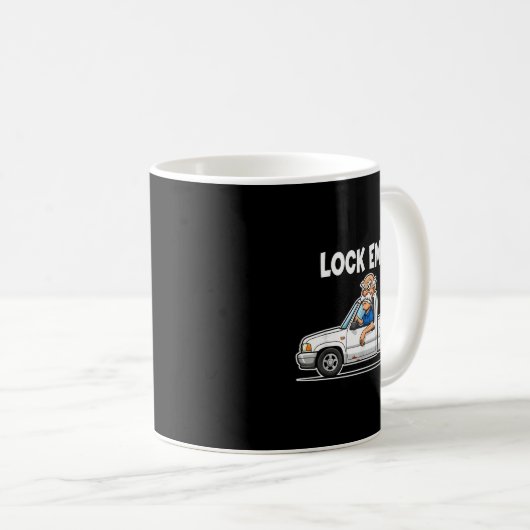 Mug Funny Lock Em Up Private Property (Devant droit)