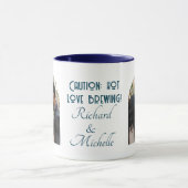 Mug Funny Love Quote Custom Photo and Names Blue (Centre)