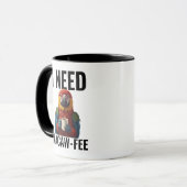 Mug Funny Macaw Parrot Bird Lover Pun Humor Template (Devant gauche)