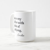 Mug Funny Mahjong Coffee Lovers Quote with Name (Devant gauche)
