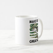 Mug Funny Make Fishing Great Again Camo B Fish America (Devant droit)